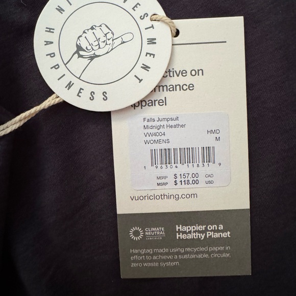 Vuori Falls Jumpsuit in Midnight Heather - Picture 9 of 9